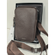 Petite pochette en cuir marron de 18 cm "Adapell"