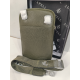Petite pochette en cuir kaki de 18 cm "Adapell"