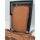 Petite pochette en cuir camel de 18 cm "Adapell"