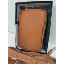 Petite pochette en cuir camel de 18 cm "Adapell"