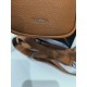 Petite pochette en cuir camel de 18 cm "Adapell"