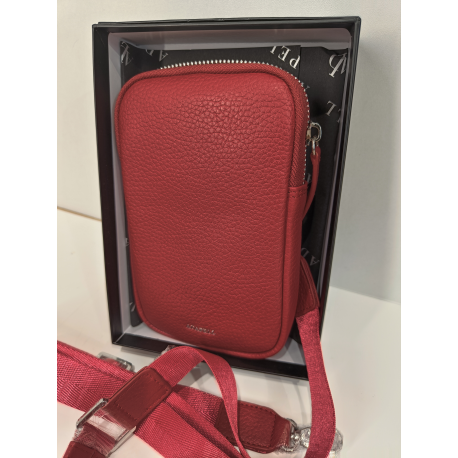 Petite pochette en cuir rouge de 18 cm "Adapell"