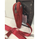Petite pochette en cuir rouge de 18 cm "Adapell"