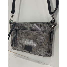 Sac en synthétique plat en noir "Mia-Joy"