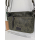 Sac en synthétique plat en noir/gris métallisée "Mia-Joy"