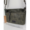 Sac en synthétique plat en kaki/noir "Mia-Joy"