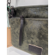 Sac en synthétique plat en noir/gris métallisée "Mia-Joy"