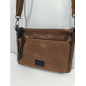 Sac en synthétique plat en bronze metalisée "Mia-Joy"