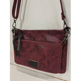 Sac en synthétique plat en bronze metalisée "Mia-Joy"