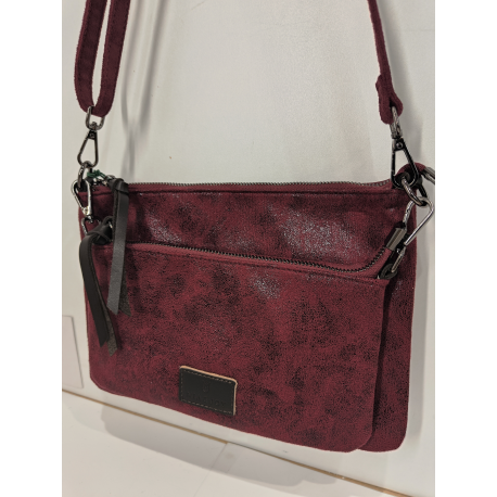 Sac en synthétique plat en bronze metalisée "Mia-Joy"