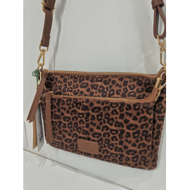 Sac en synthétique plat en marron "Mia-Joy"