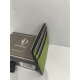 Porte carte plat en cuir vert  "Adapell"