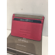 Porte carte plat en cuir fuchsia "Adapell"