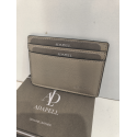 Porte carte plat en cuir taupe "Adapell"