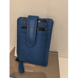 Porte monnaie plat en cuir marron "Adapell"