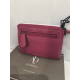 Porte monnaie plat en cuir rouge "Adapell"