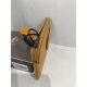 Porte monnaie plat en cuir jaune "Adapell"
