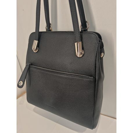 Sac a dos en cuir noir"Francinel"