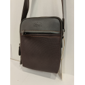 Sacoche en synthétique garni marron"Francinel"