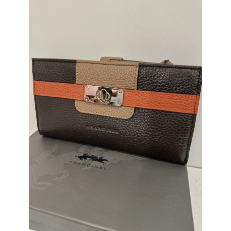 Compagnon en cuir noir -Francinel-