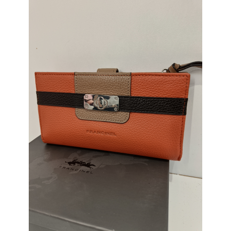 Compagnon en cuir marron -Francinel-