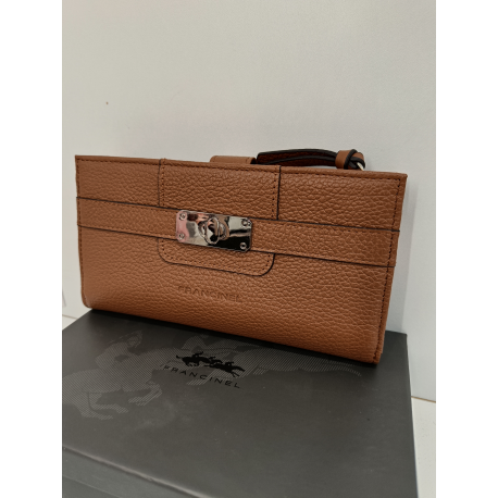 Compagnon en cuir orange -Francinel-