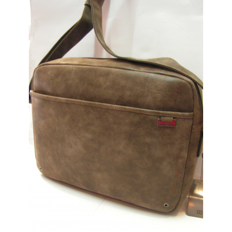 Sac format A4 marron "David William"