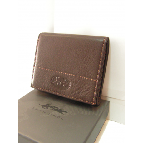  Porte monnaie en cuir noir"David William"